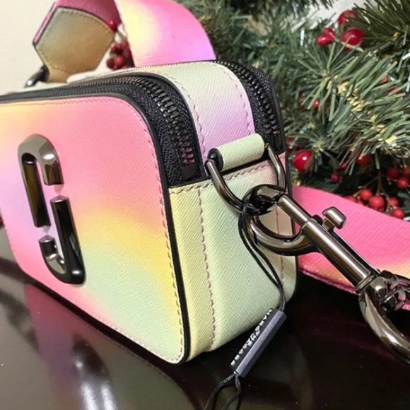 Mⓐ:rc Jac0b Rainbow Snapshot Pink Crossbody Camera Bag - Picture 4 of 8